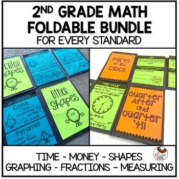 Preview of 2nd Grade Math Review Activities | Spiral Review Bundle
