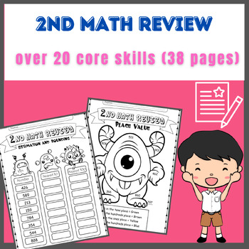 Preview of 2nd grade FREE End of year Math Review