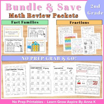 math review packets for 2nd grade