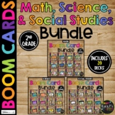 2nd Grade Math, Science, Social Studies Boom Cards™ BUNDLE