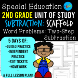 2nd Grade Math Special Education: Two-Step Subtraction Wor
