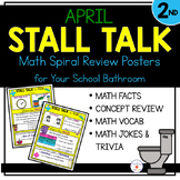 2nd Grade Math Spiral Review Posters- April Stall Talk