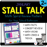 2nd Grade Math Spiral Review Posters- January Stall Talk