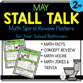 2nd Grade Math Spiral Review Posters- May Stall Talk