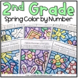 2nd Grade Math Spring Color by Number