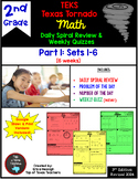 2nd Grade Math TEKS Texas Tornado: Daily Spiral Review & Q
