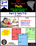 2nd Grade Math TEKS Texas Tornado: Daily Spiral Review & Q