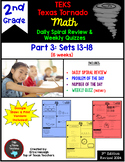 2nd Grade Math TEKS Texas Tornado-Daily Spiral Review & Qu