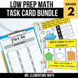 2nd Grade Math Task Cards BUNDLE | Varied Question Types