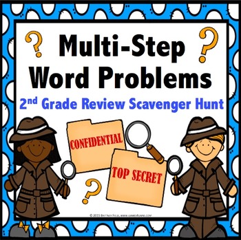 Preview of Two Step Word Problems with Addition & Subtraction 2nd Grade Math Word Problems