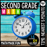 2nd Grade Math: Telling Time to the Nearest 5 Minutes