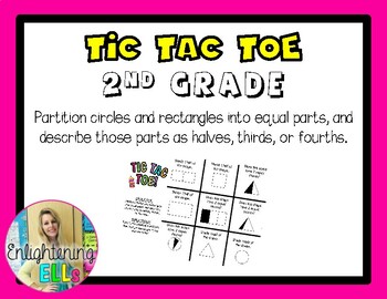 Math Tic Tac Toe K, 1st & 2nd Grade