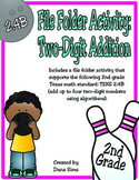 2nd Grade Math: Two-Digit Addition File Folder Activity (TEKS 2.4B)