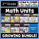 2nd Grade Math Units Activities Centers Worksheets GROWING BUNDLE