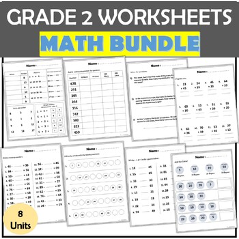 2nd Grade Math Units - Back to school by Komal Arshad | TPT