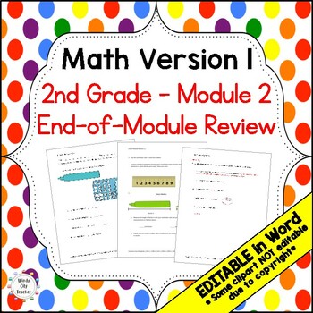 Preview of 2nd Grade Math Version 1 End-of-module review - Module 2