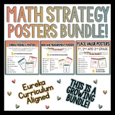 2nd Grade Math Vocabulary and Strategy Posters