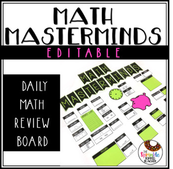 Preview of 2nd Grade Math Warm Up | Math Bulletin Board