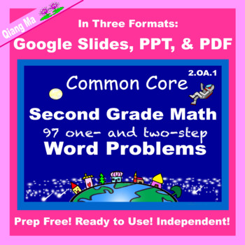 Preview of 2nd Grade Math Word Problems 2.OA.1 in Google Slides PDF PPT