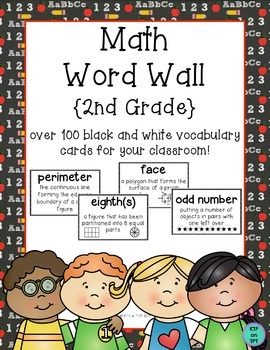 Preview of 2nd Grade Math Word Wall