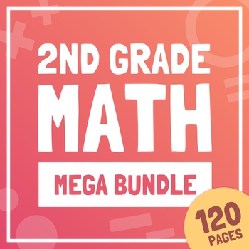 Preview of 2nd Grade Math Worksheets MEGA BUNDLE – Second Grade Daily Math Workbook