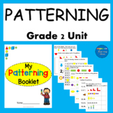 2nd Grade Math Worksheets Patterning Unit Print and Go!