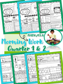 Preview of 2nd Grade Morning Work | Math and ELA 1st & 2nd Qtr | Bundle