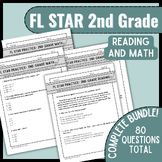 2nd Grade Math and Reading FL FAST STAR TEST PREP- COMPLET