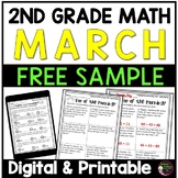 FREE 2nd Grade Math for March Sample
