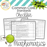 2nd Grade Mathematics Common Core Standards Checklist