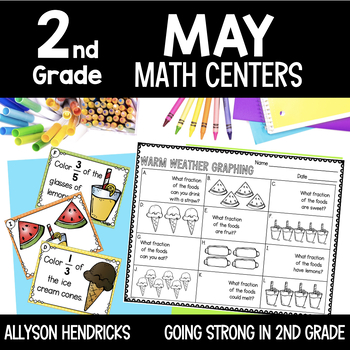 Preview of 2nd Grade May Math Centers