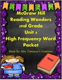2nd Grade McGraw Hill Reading Wonders High Frequency Unit 4