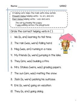 2nd grade mcgraw hill wonders grammar practice unit 4 week 2 helping