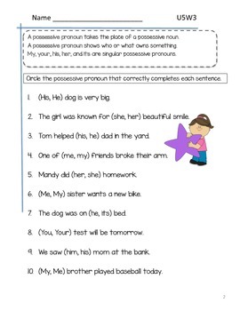 2nd Grade McGraw-Hill Wonders Grammar Practice Unit 5 Wk 3 ...