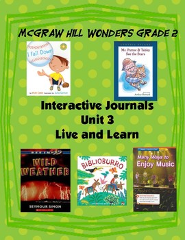 Preview of 2nd Grade McGraw Hill Wonders Unit 3 Interactive Notebook