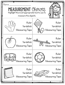 Second Grade Measurement Worksheets
