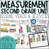 Digital 2nd Grade Measurement Worksheets and Activities - 