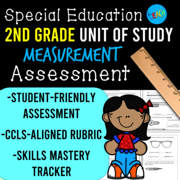 Preview of 2nd Grade Measurement Assessment: Special Education Math