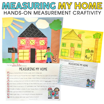 Preview of 2nd Grade Measurement FREE Activity - Measuring My Home