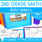 2nd Grade Measurement Games No Prep Review for Data and Graphs