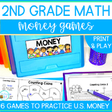 2nd Grade Measurement Games No Prep Review for Money U.S. 