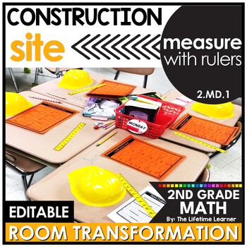 Preview of 2nd Grade Measurement Construction Room Transformation Measuring with Ruler