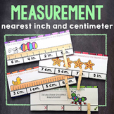 Measurement Task Cards Measuring in Inches & Centimeters W