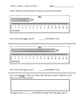 2nd grade measurement test by second is super teachers