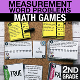 2nd Grade Math Centers Measurement Word Problems Task Card