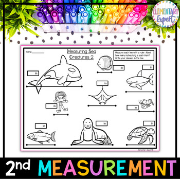 Preview of 2nd Grade Measurement Worksheet Pack - Easy Print and Go Activities