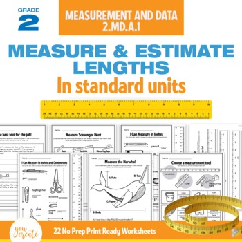 2nd grade measurement worksheets 2 md a 1 no prep pdf distance learning
