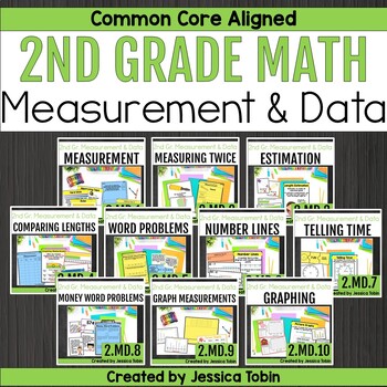 Preview of 2nd Grade Measurement and Data Domain Bundle - 2nd Grade Math 2.MD Units