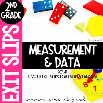 Preview of 2nd Grade Measurement and Data Common Core Exit Slips & Assessments
