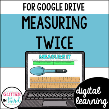 Preview of 2nd Grade Measurement in Inches & Centimeters Activities for Google Classroom